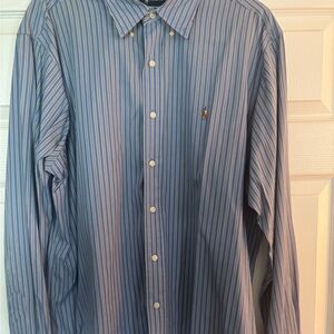 Ralph Lauren Blue Striped Men's Shirt